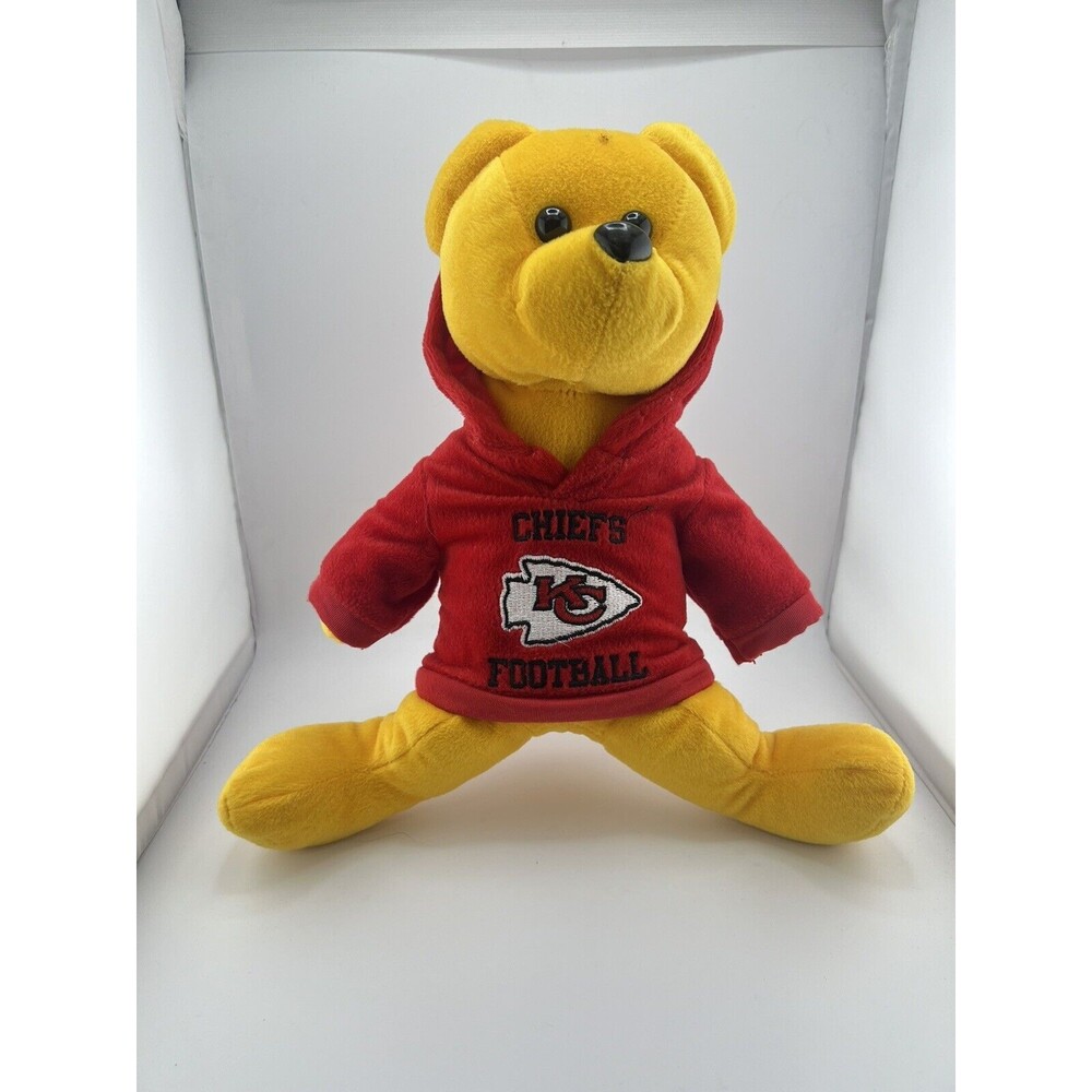Kansas City Chiefs Plush Football Bear w/Hoodie Forever Collectibles Stuffed Toy